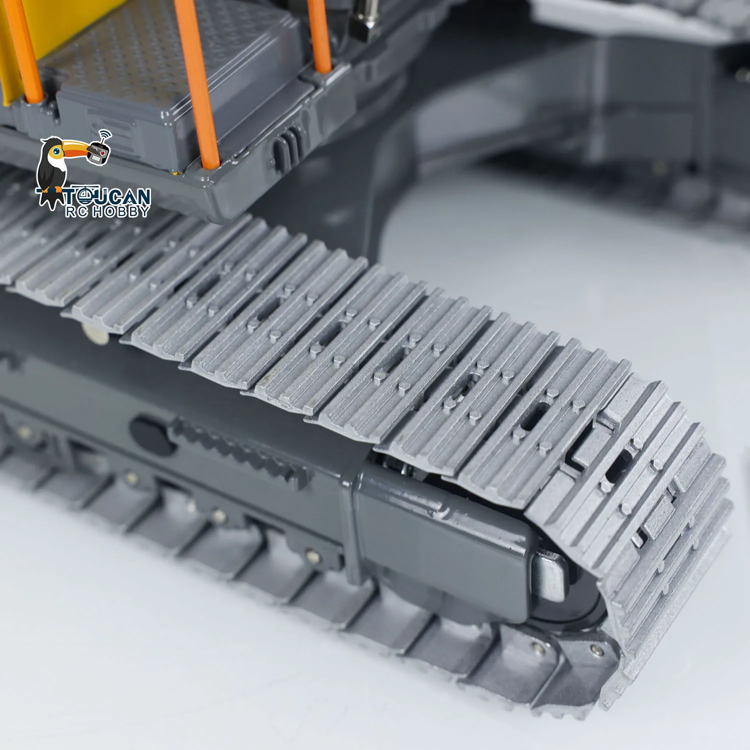 1/14 RC Excavator Hydraulic 3 Arm EC160E Light Sound RC Diggers Quick Release Flat Bucket CNC Big Arm ST8 RC Truck Toys Model 6
