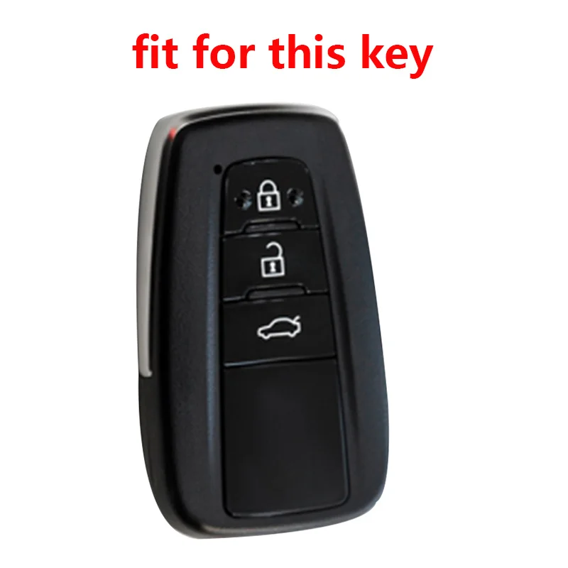 Silikon Auto Schlüssel Abdeckung Fall Für Toyota Corolla Rav4 Camry 70 CHR Prado 150 Highlander Schlüssel Halter Zubehör Fob 2019 2020 2021 – Detail 4