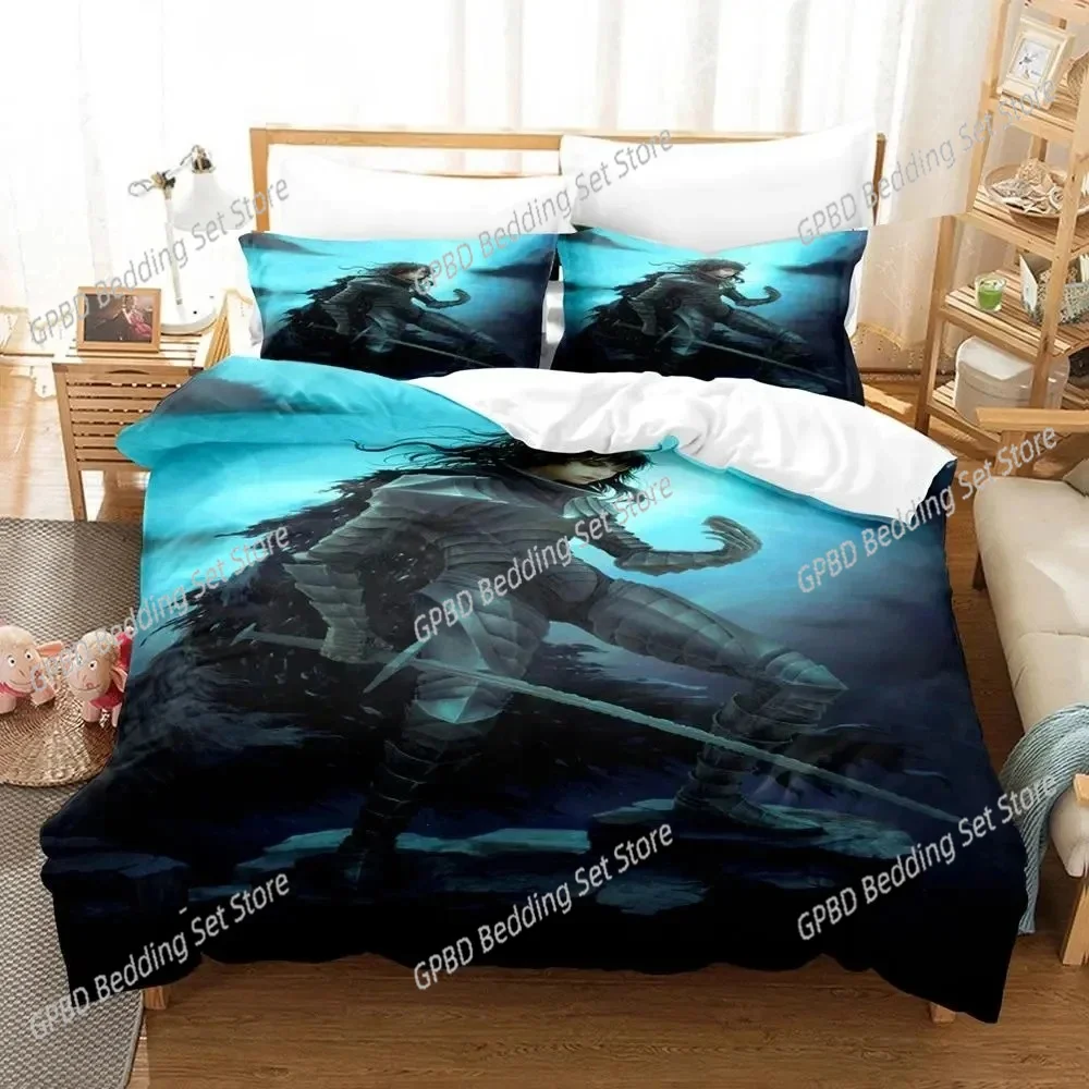 3D Print Anime Berserk Bedding Set Double Twin King Duvet Cover Comforter Pillowcase Boys Girls Adults Bedroom Duvet cover sets 5