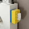 Double Color Building Block Tissue Box with Spring Paper Towel Holder Bathroom Wall-mounted Paper Holder Desktop Paper Organizer 6