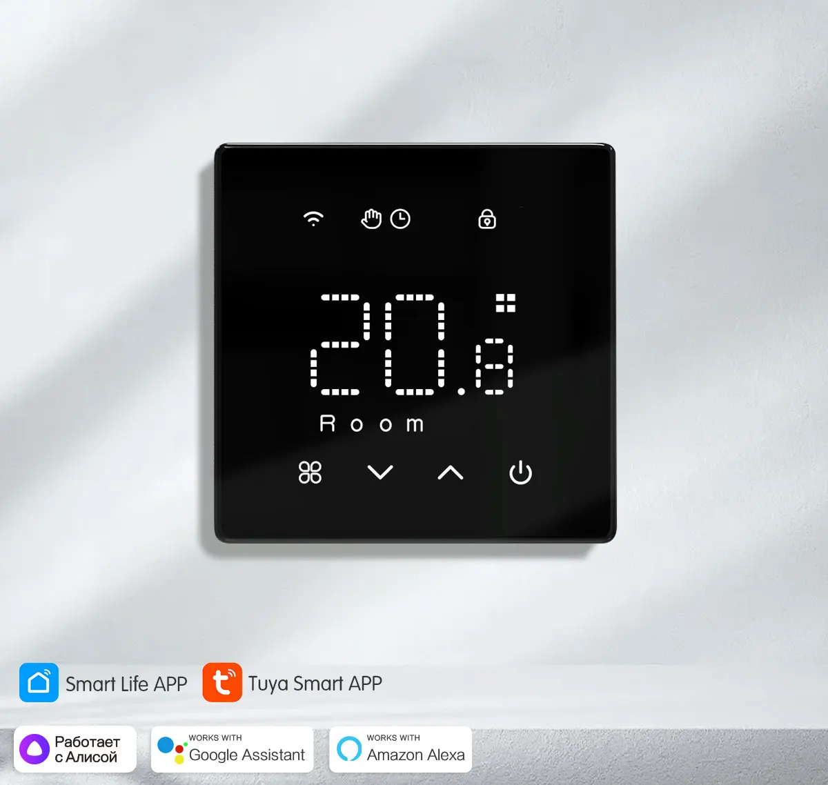 Description Picture 2 of itemEZAIOT WiFi Smart Gas Boiler Thermostat Tuya Low Power Battery 0.1℃ Temperature Heating Controller For Alexa Google Home Alice