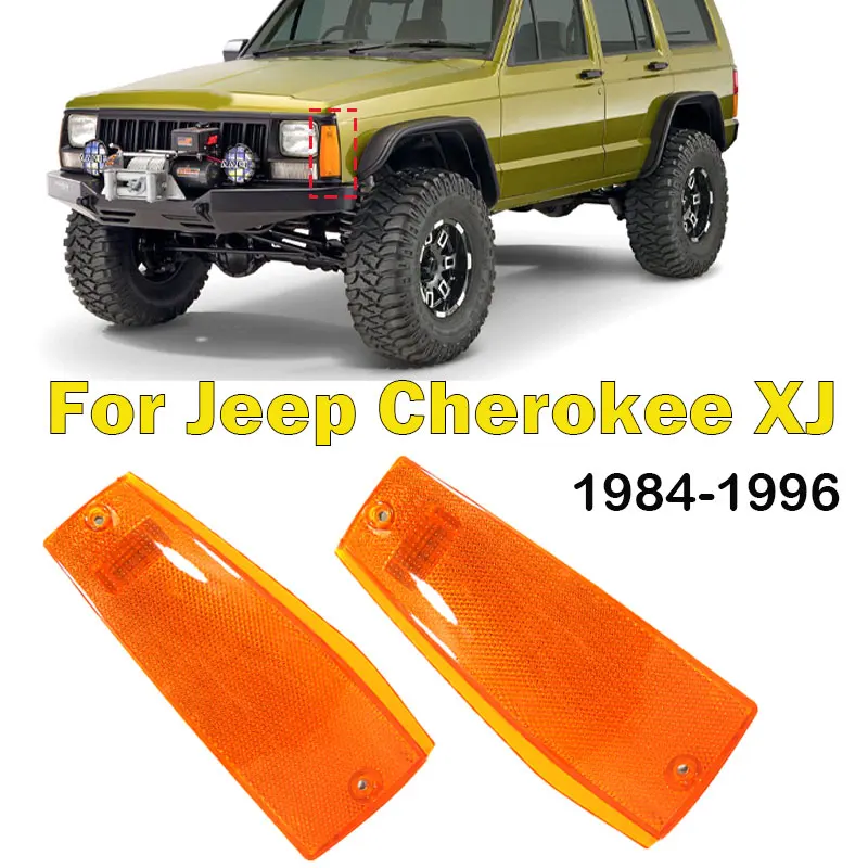 Car Accessories For Jeep Cherokee XJ 1984-1996 ​Auto Turn Lights Front  Corner Parking Side Marker ​Light Lamp Lens Shell Housing