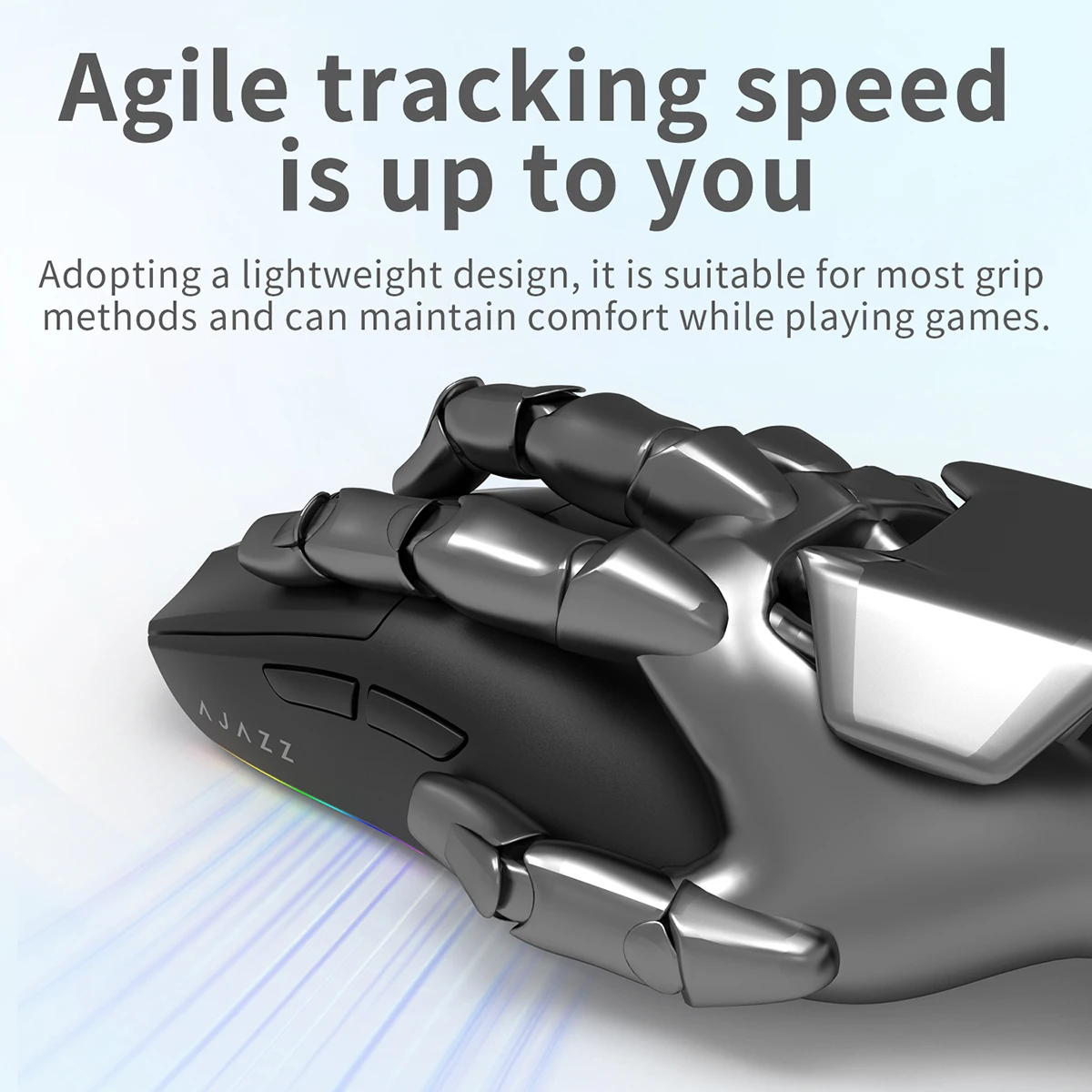 Wireless Gaming Mouse AJAZZ AJ139 V2 MC PAW3311 RGB Magnetic Charging Dock Macro Mice Bluetooth 12000-24000DPI for PC Gamer
