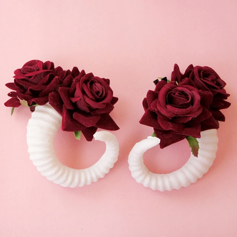 Hair Clips Cosplay Sheep Horns Hairpin Costumes Prop Hair Accessories Devil Horn Barrettes Halloween Party hair accessories