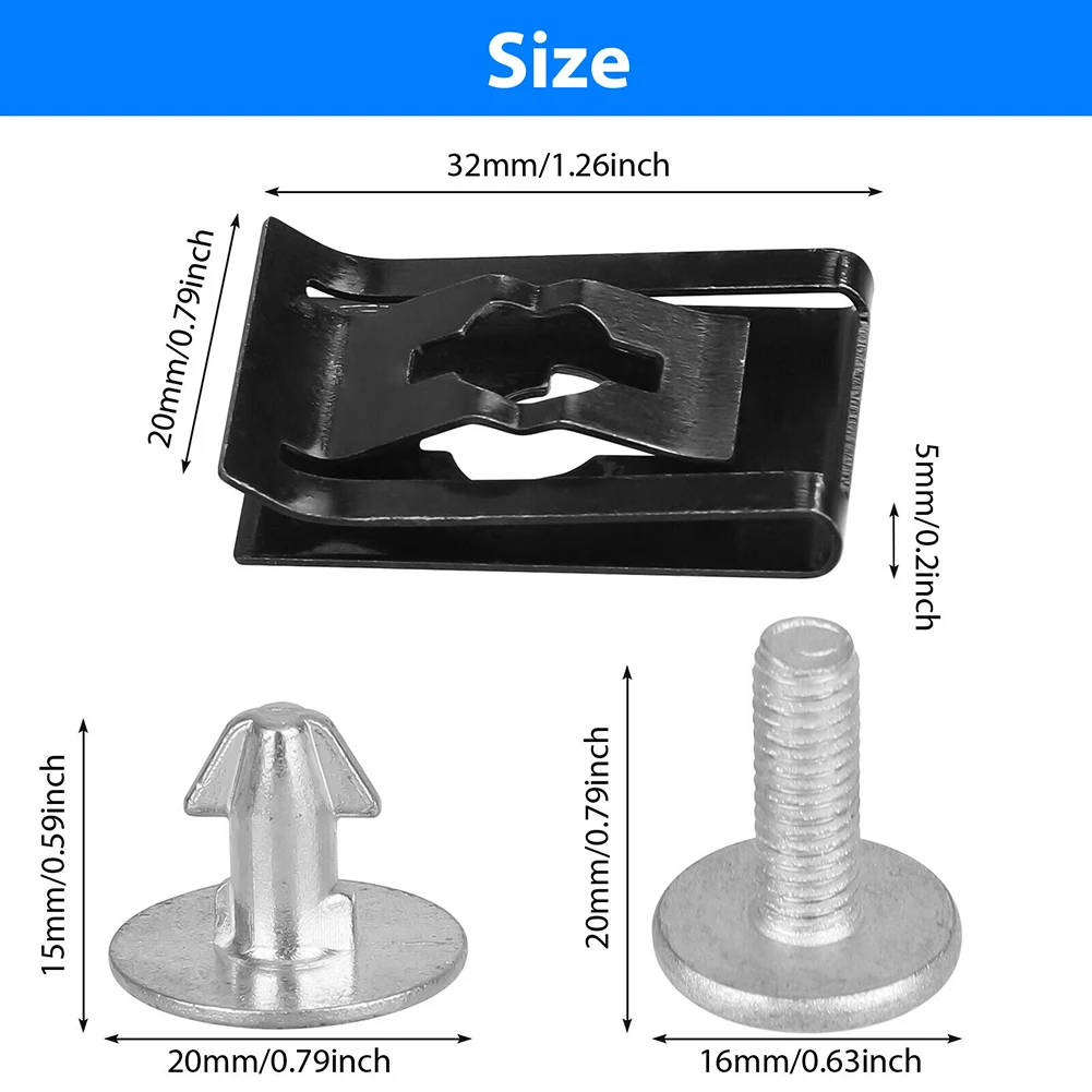 Boulon de couvercle inférieur de moteur de voiture, couvercle d'accès au moteur, goupille de 2,2, clips de fixation à vis, compatibles pour Accord Civic, 90674TY2A01, 14 pièces