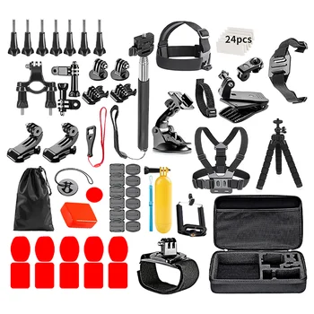 Kit Accessori per Action Camera Compatibile con Gopro Hero13 12 11 10 9 8 7 6 Max Mount Session YI 4K SJCAM EKEN Osmo AKASO APEMAN