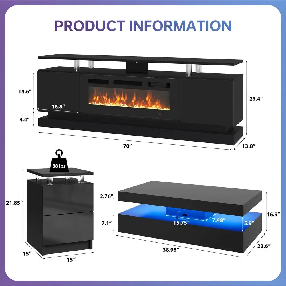 LED Living Room Set 3