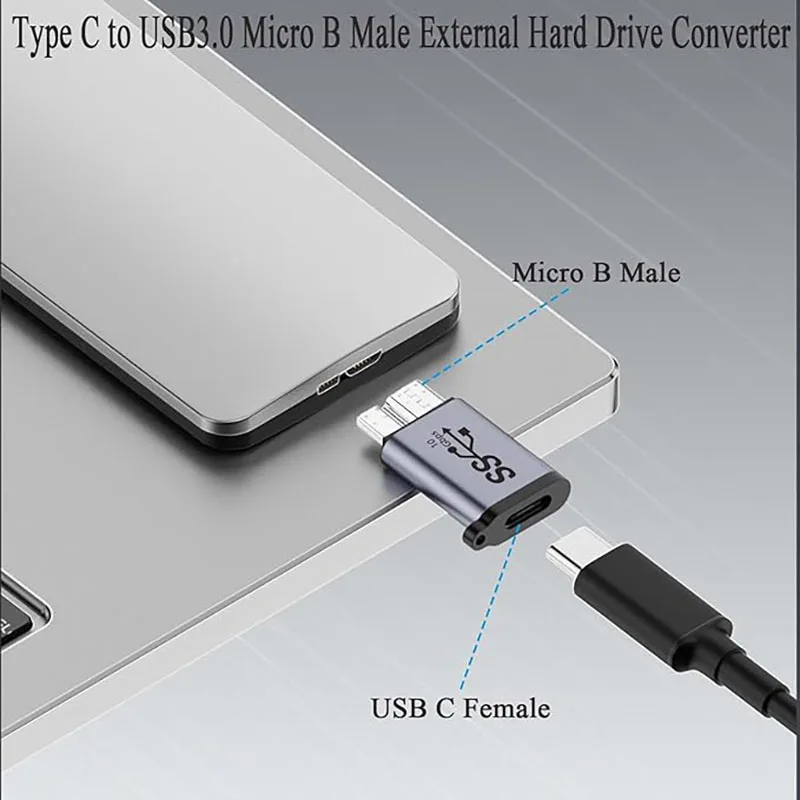 High-Speed USB-C to Micro-B Adapter