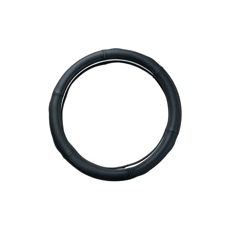 Coprivolante per auto – Cuciture nere, diametro esterno 38 cm, antiscivolo e resistente all'usura, presa confortevole - Image 2