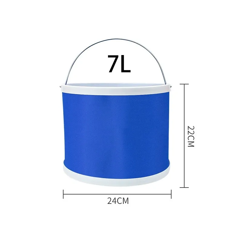 Portable Folding Car Water Bucket Versatile for Outdoor Barbecuing Fishing and Car Washing Easy to Store