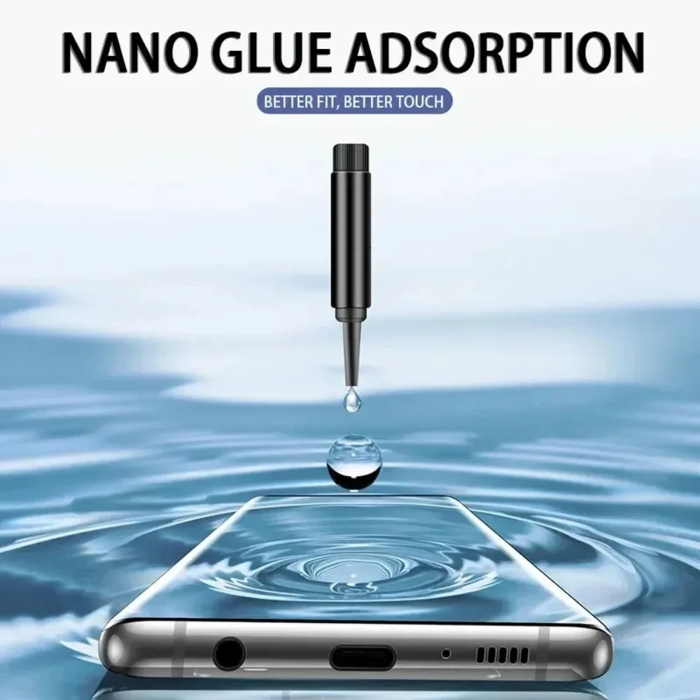 Защитное стекло с жидким клеем для Samsung Galaxy S22 S24 S23 Ultra ...