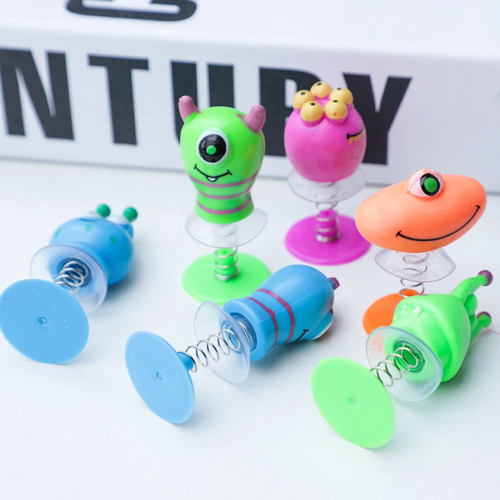 6Pcs Cartoon Monster Jumping Dolls Toys for Kids Birthday Party Favors Baby Boys Girls Pinata Fillers Gift Bag Carnival Prizes party toys