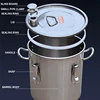 33L 304 Stainless Steel Barrel Fermentation Barrel Fruit Wine Wine Making Equipment Grain, Oil, Soup and Food Material Storage 4