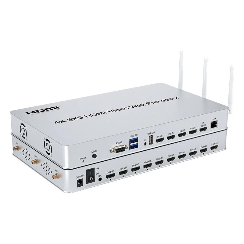 

SOFLY 4K HDMI Video Wall Controller 5x9 RS232 HDMI Video Wall Controller 5 in 9 Out Processor