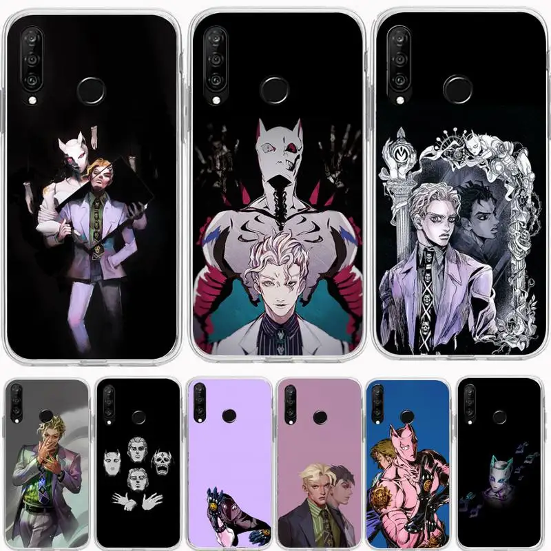 Чехол для телефона JOJO Killer Queen Huawei P20 P40 Lite P30 Pro P Smart 2019 Nova 3e 6 Se силиконовый