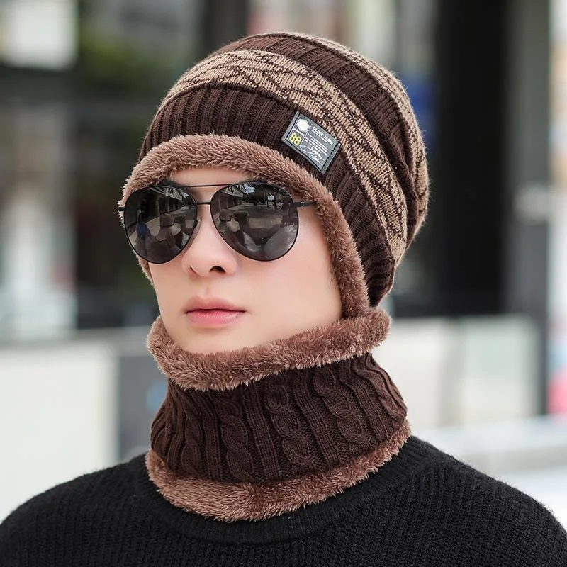 Skullies Hattar Vintermössor För Herr Dam Ullhalsduk Kepsar Balaklava Mask Bonnet Stickad Mössa_voghion.com