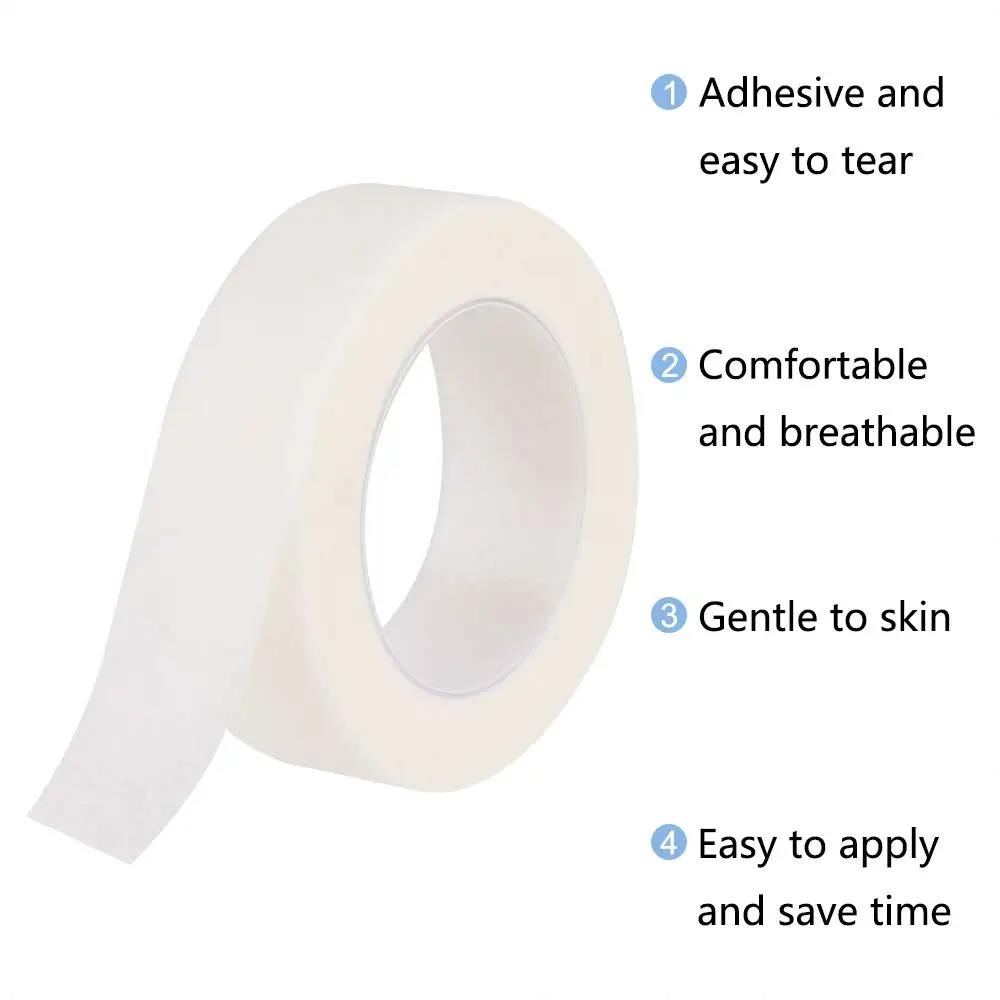 Breathable Medical Paper Tapes Eyelash Extension Lint White Tape Eye False Lashes Patch Eyelid Sticker eyelash extension tape eyelash patch eyelash patches eyelash extension supplies 5Pcs/10Pcs