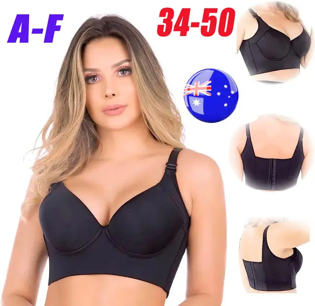 FOOT OF THE TREE Push Up Bra Hides Back Fat Wirefree Plus Size