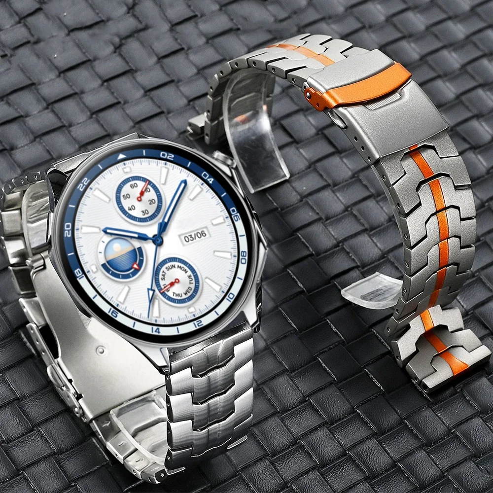 Luxury Stainless Steel Strap - 22mm Metal Band Wrist Bracelet