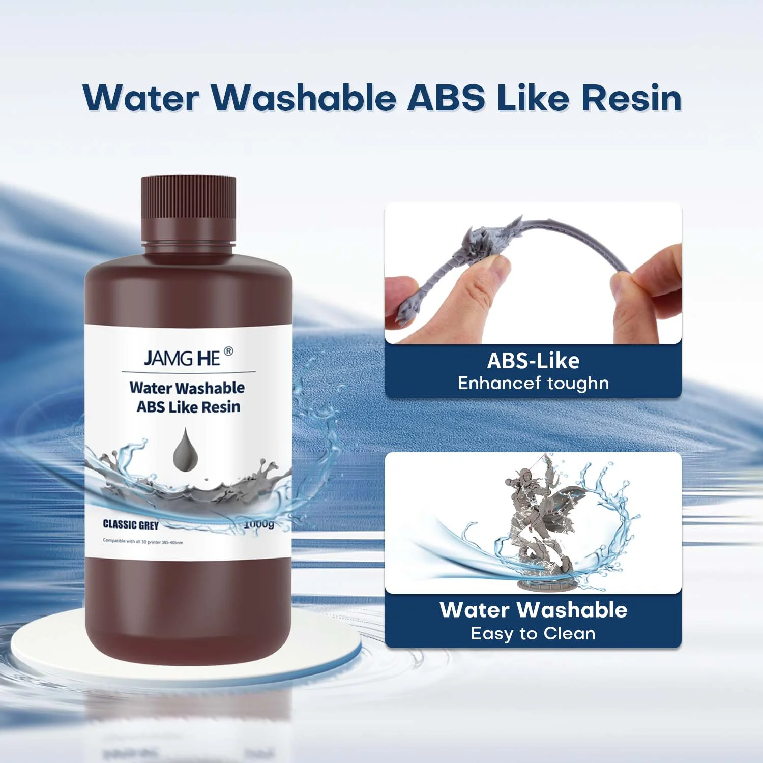 JAMG HE 물세척 가능한 ABS 유사 수지