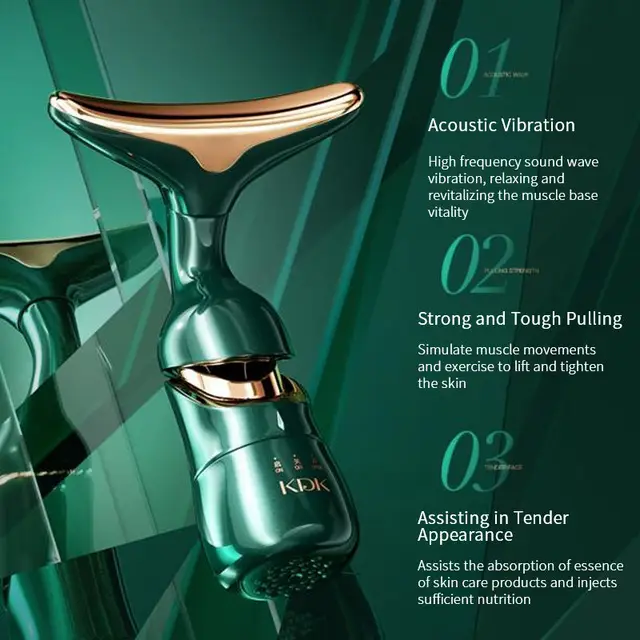 3 In1 Facial Machine All-Round Face Massager Neck Face Eye Lifting Massage Microcurrent Skin Rejuvenation Anti Wrinkle Skin Care 3