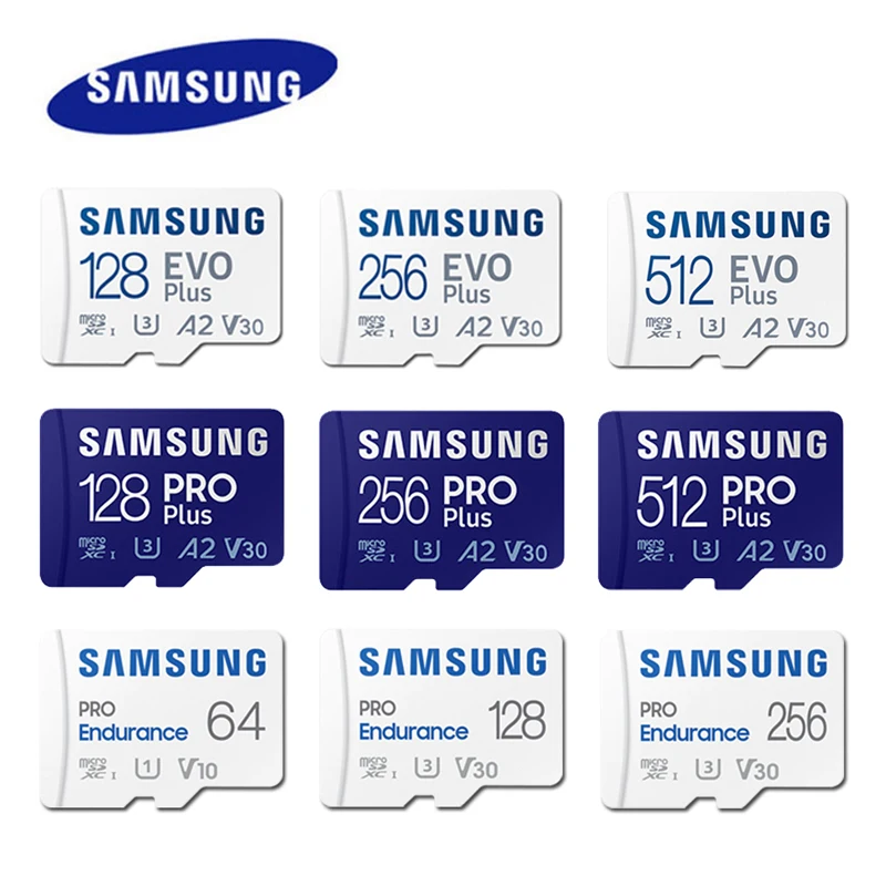 Scheda Di Memoria Samsung Evo Più Micro Sd 64Gb Classe 10 U1 Scheda Microsd C10 Uhs-I Trans Flash Da 128Gb 256Gb 512Gb U3 4K Micro Sdxc