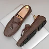Lightweight Tassel Loafers Men Casual Shoes Handmade Leather Male Slip on Flats Man Moccasins Luxury Mens Driving Shoes 2024 1
