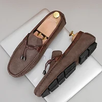 Lightweight Tassel Loafers Men Casual Shoes Handmade Leather Male Slip on Flats Man Moccasins Luxury Mens Driving Shoes 2024 1