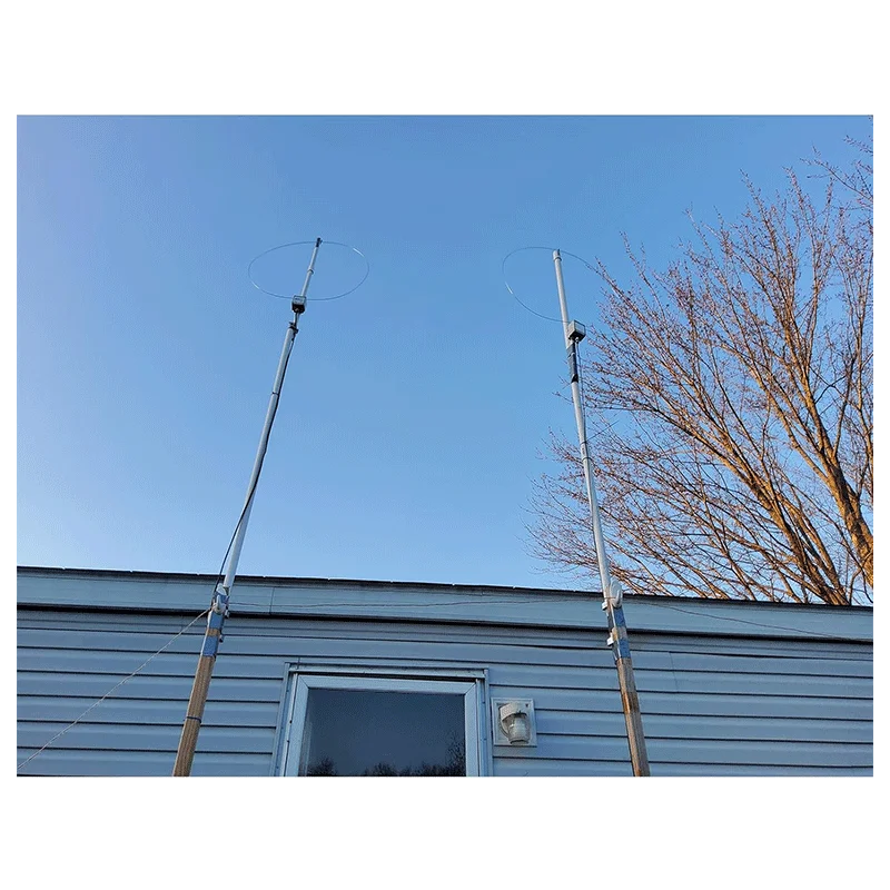 K-480WLA Portable Shortwave Radio Active Loop Antenna 0.5MHz-500MHz Full Band Radio Antenna 6 Meters 30dBi with 1800mAh Battery