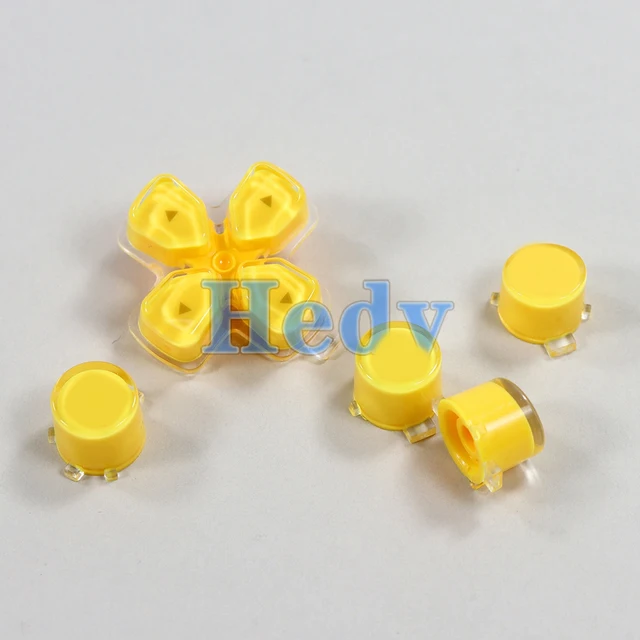 1セットの交換プラスチック製クリスタルボタンabxy dパッド