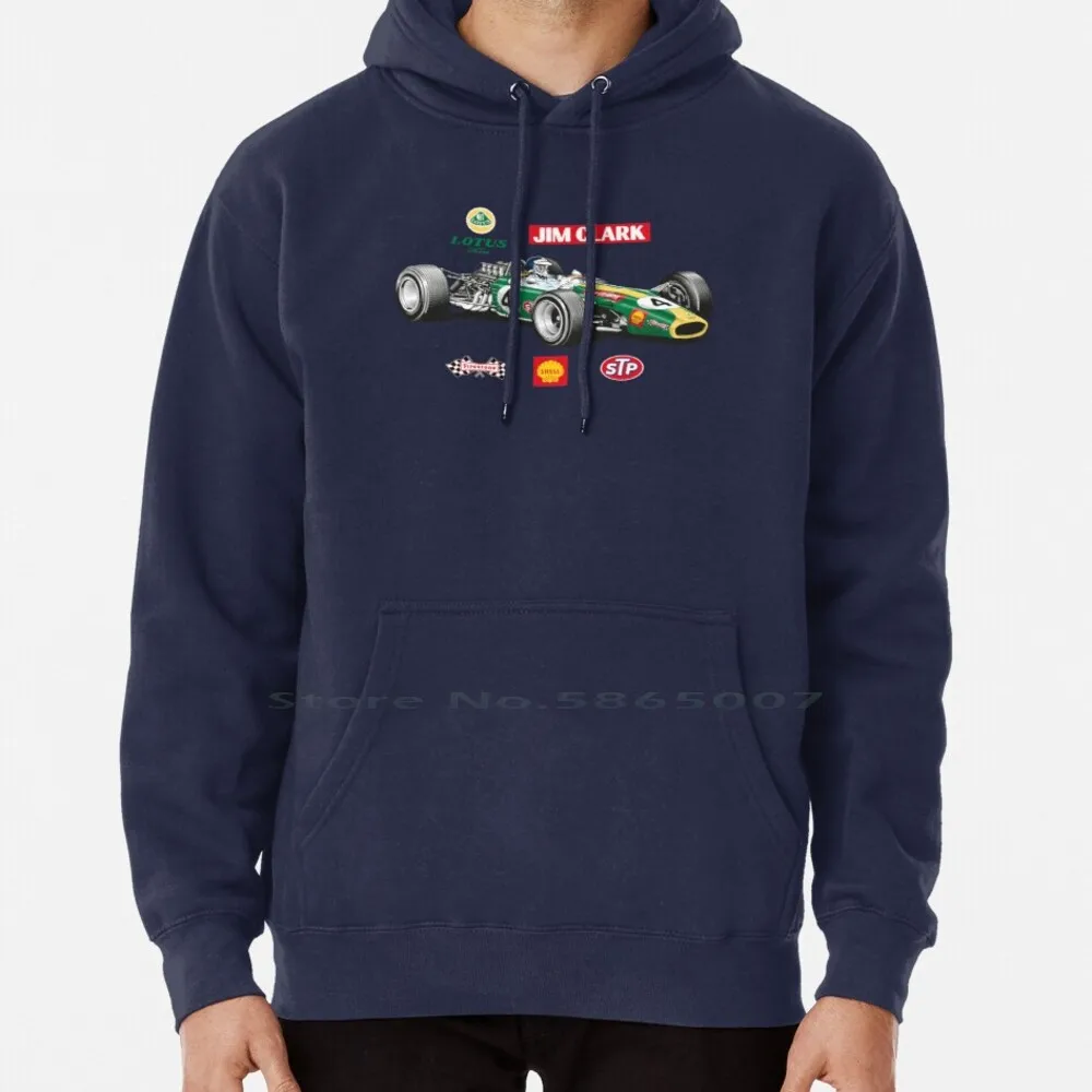 Jim Clark Lotus Felpa Con Cappuccio Maglione 6Xl Cotone Jim Clark Lotus British England Race Car Motor Sport Donna Adolescente Pullover Di Grandi Dime
