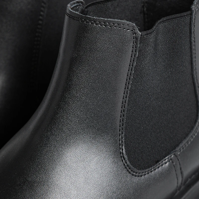 Men Boots Style Leather Shoes Italiano Leather Boots Platform Shoes For Men Fashion Short Plussize Chelsea #9011