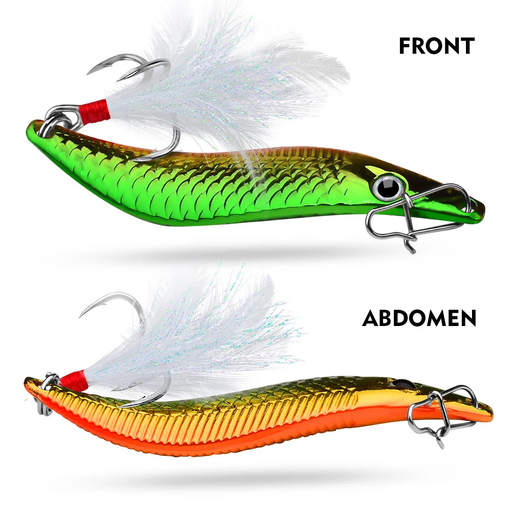 Metal Vib Leech Spinners Spoon Lures 2.5g 5g 7.5g 10g 15g 20g 25g 30g  Artificial Bait Lure Fishing Tackle for Bass Pike Perch