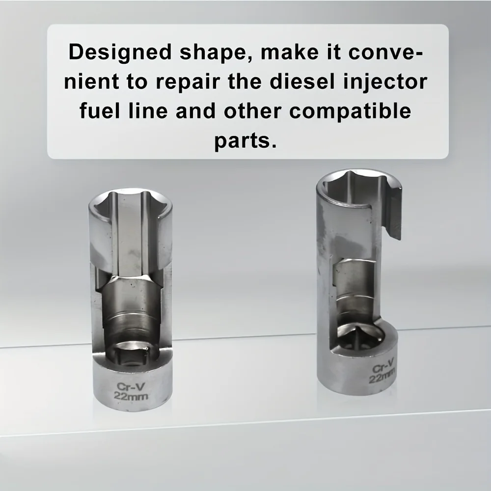 9pcs Oxygen Sensor Open Oil Pipe Disassembly Sleeve Wrench Tools 10-22mm Flare Nut Socket Set Car Repair Tool