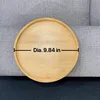 Wooden Sofa Armrest Tray Circular Clip on Breakfast Tray Home Use Foldable Sofa Side Table Snack Tray Integrated Storage Tray 6