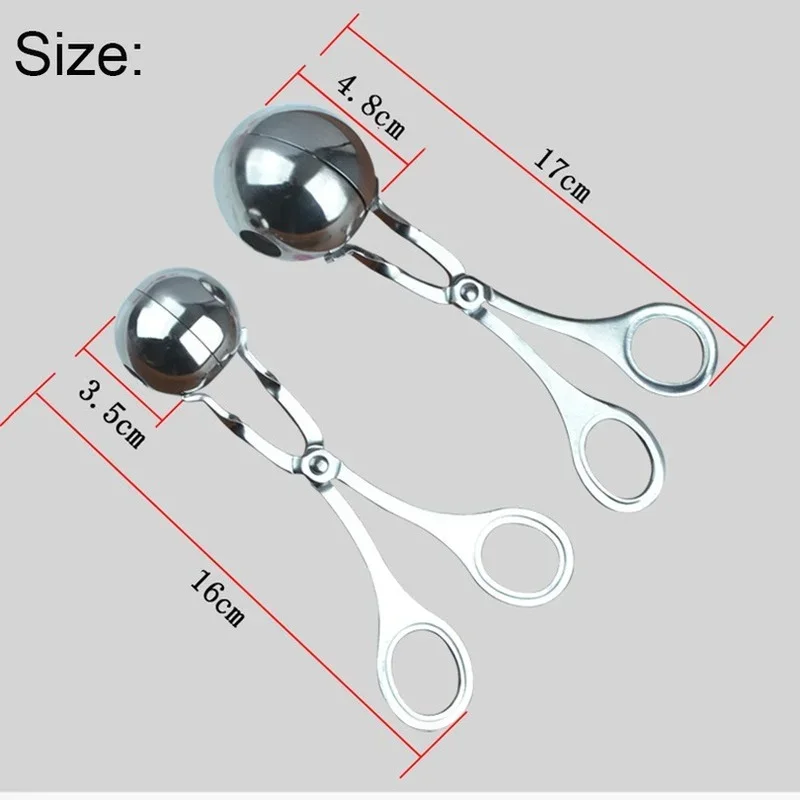 Stainless Steel Meatball Maker Clip Fish Ball Rice Ball Making Mold Form Tool Kitchen Accessories Gadgets cuisine
