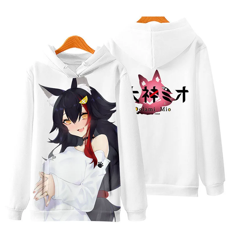 

2023 New New VTuber Ookami Mio 3D Printing Men/Women Autumn Fashion Hoodies Sweatshirt Long Sleeves Pollover Jacket Clothes