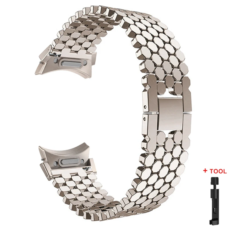 Stainless Steel Strap Metal Bracelet Watchband