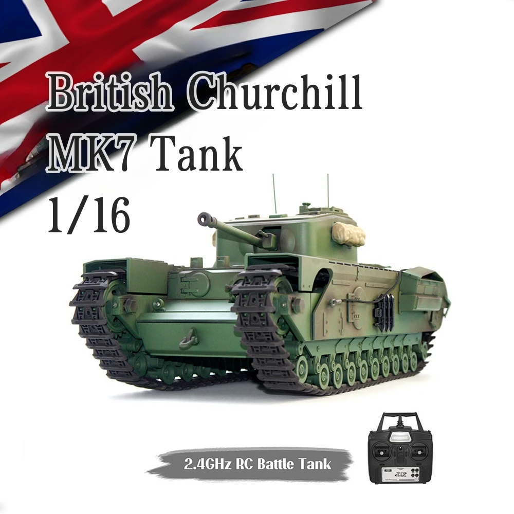 British116ChurchillMK724GRemoteControlBattleTankSimulated