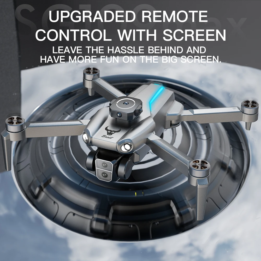 Professional SG109 MAX GPS Drone With Screen 8K HD Dual Camera 5G WIFI 360&deg;Obstacle Avoidance Brushless Foldable Quadcopter Dron drone quadcopter