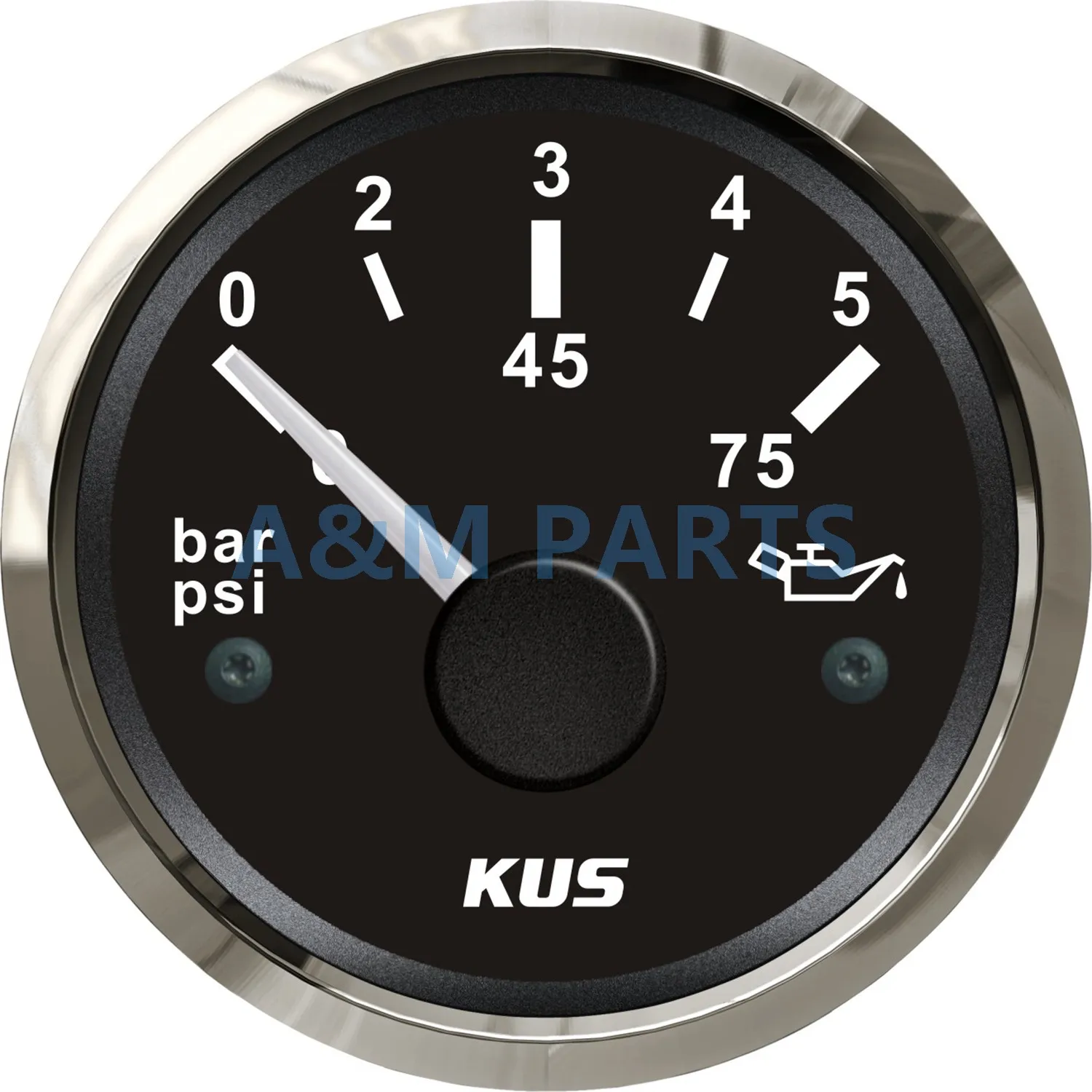 Kus Boat Oil Pressure Gauge For Vehicle Generator Marine Yacht Engine
