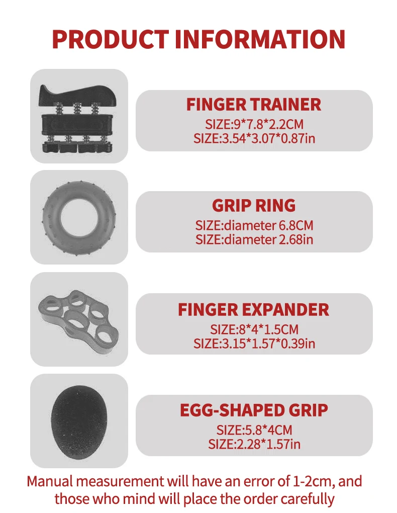 1 Satz Fingerstärkungs-Fingertrainer für Unterarm-Handgriff-Trainingsausrüstung für Musiker, Klettern und Therapie, Schwarz – Detail 2