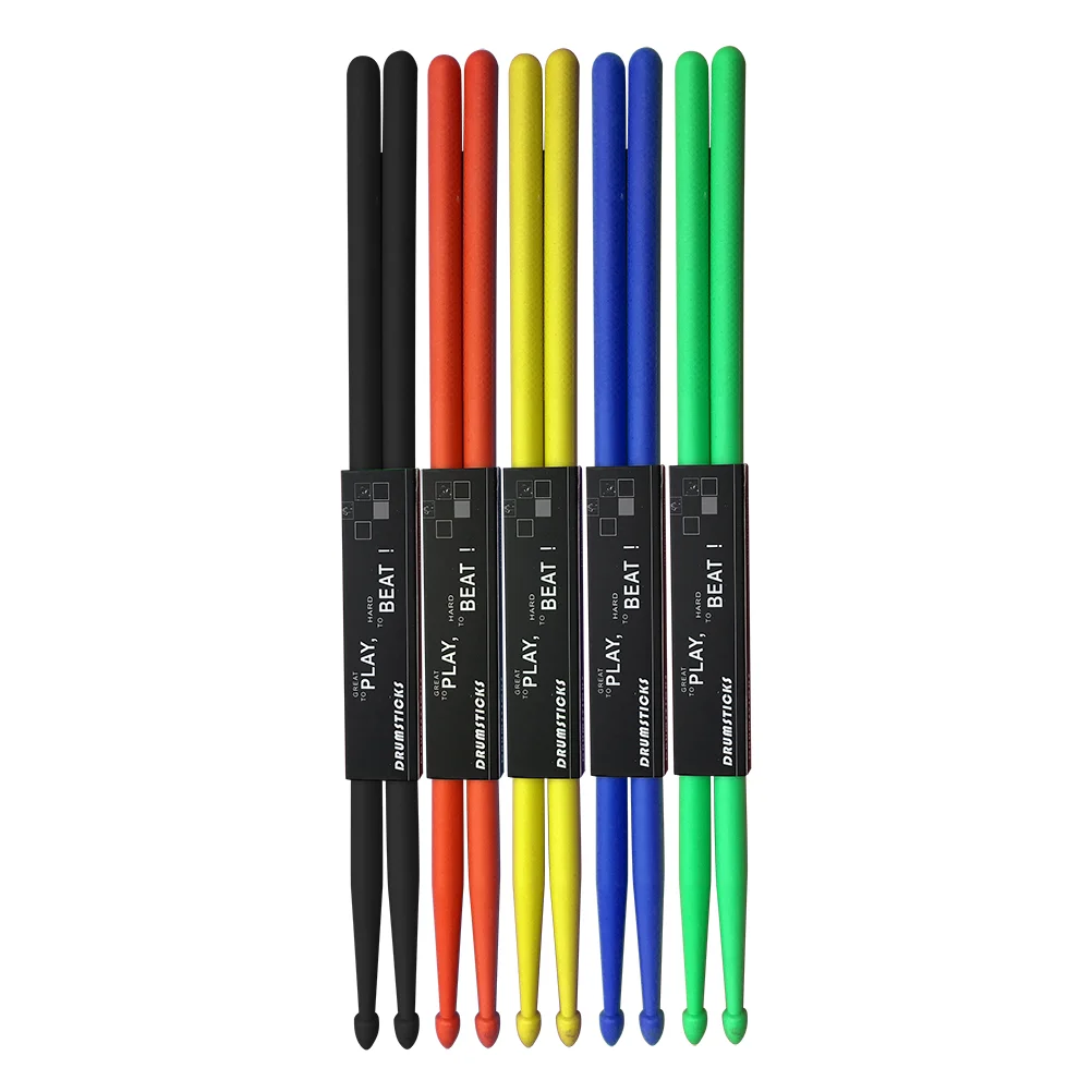 

of Nylon Drumstick Drum Sticks Set Wood Tip Drumstick Percussion Lightweight Drum Accessories