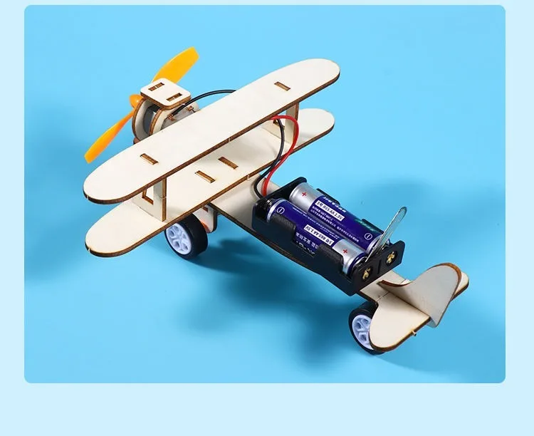 Schiebeflugzeugmodell, handgefertigtes Diy-Montagemodell für Kinder, Diy 3D-Holzpuzzle, Lernspielzeug, Festivalgeschenke – Detail 5