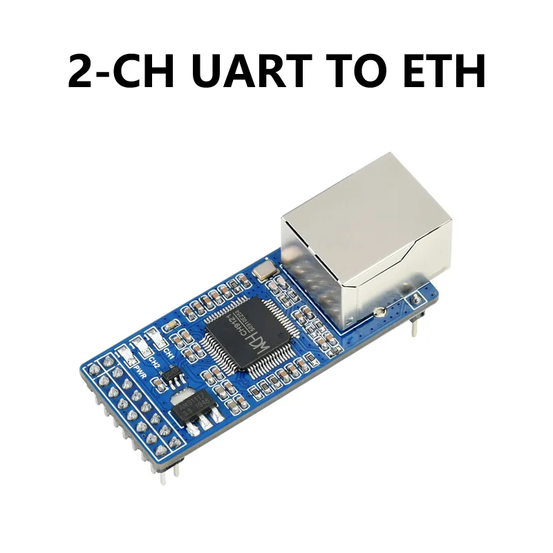 Dual-Channel UART to Ethernet Converter for Seamless Serial Data Transmission