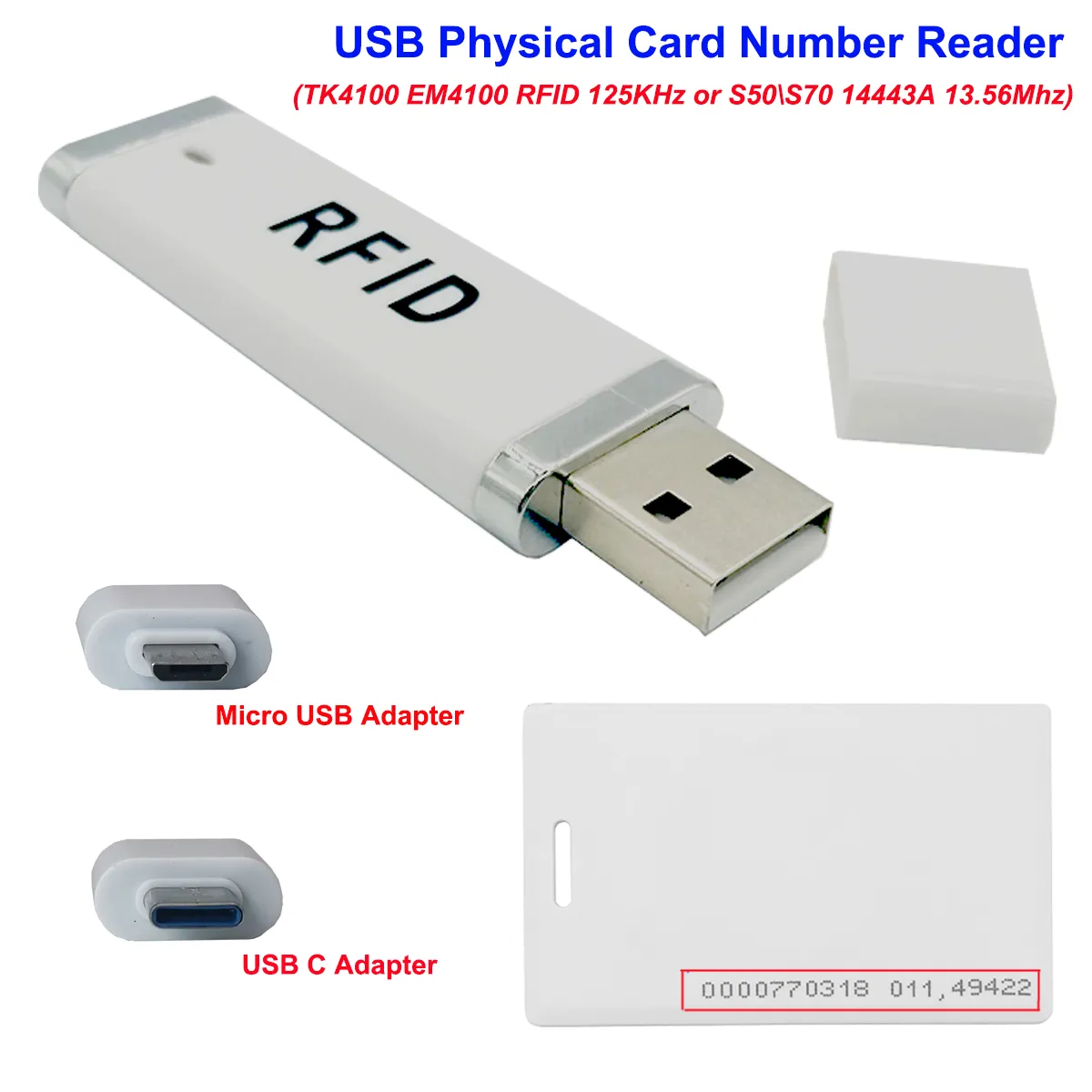 Rfid Reader Usb Mini | Usb Rfid Reader Portable Card Reader - Access Control Card Reader - Aliexpress