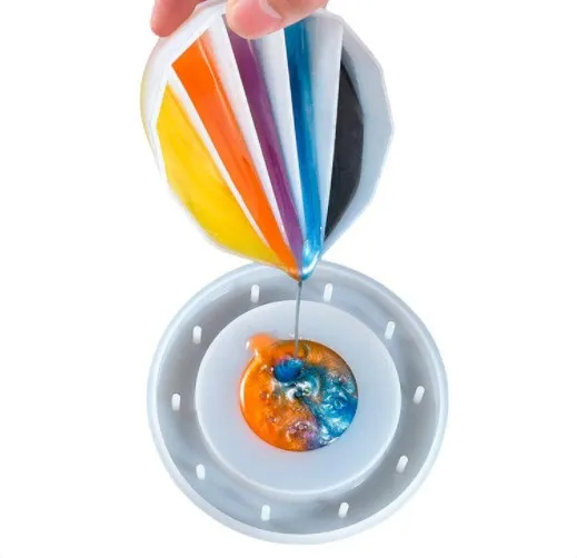 Silicone Split Cups for Paints Pouring Acrylic Paint Pour Cup 5