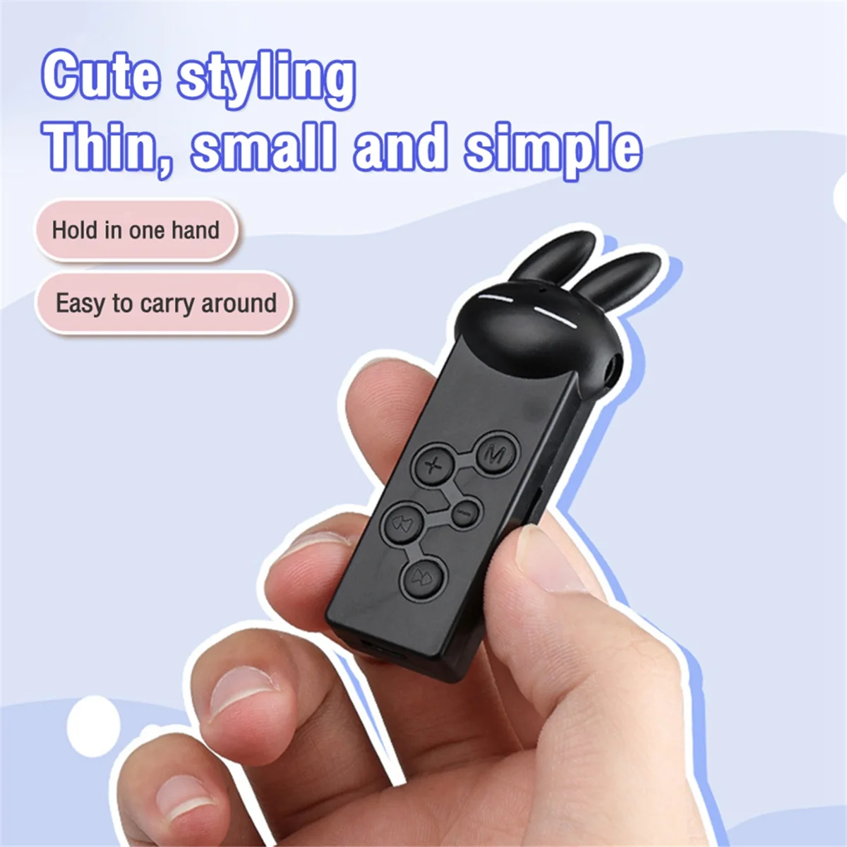 Bluetooth 5.0 MP3 Player Bunny Mini MP3 Player Supporting TF Card Portable Sports Running Music Personal