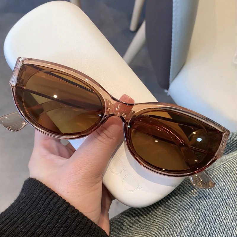 1/4 قطعة موضة جديدة عادية عين القط النظارات الشمسي...