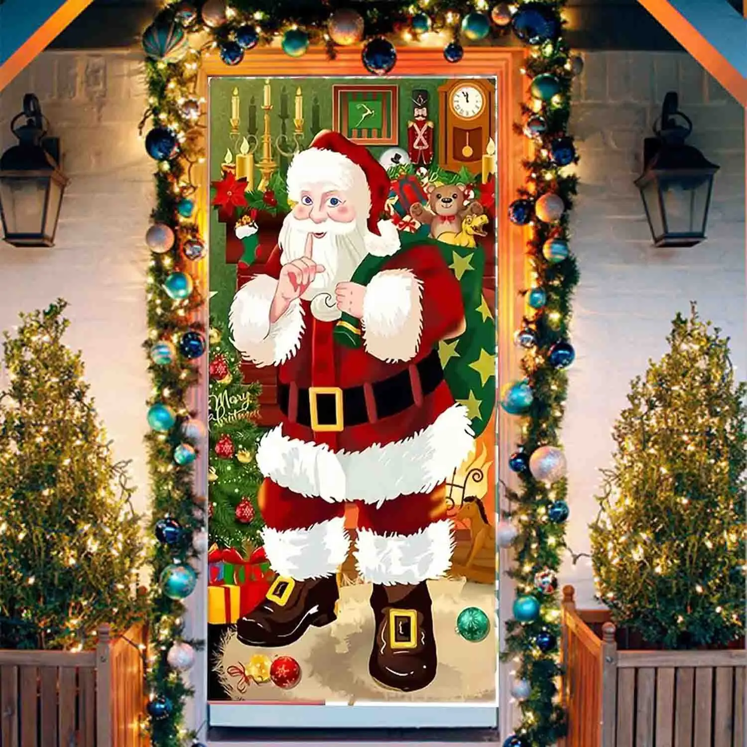 メリークリスマス、クリスマスの背景、クリスマスパーティー、サンタの写真、クリスマスガレージドアの背景、パーティーの装飾、7 * 16 メリークリスマス、  クリスマスの背景、クリスマスパーティー、サンタの写真、クリスマスガレージドアの背景、パーティー ガレージ ... メリークリスマス、クリスマスの背景、クリスマスパーティー、サンタの写真、クリスマスガレージドアの背景、パーティーの装飾、7 x 16